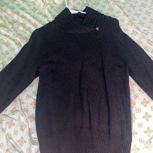 Snug button sweater